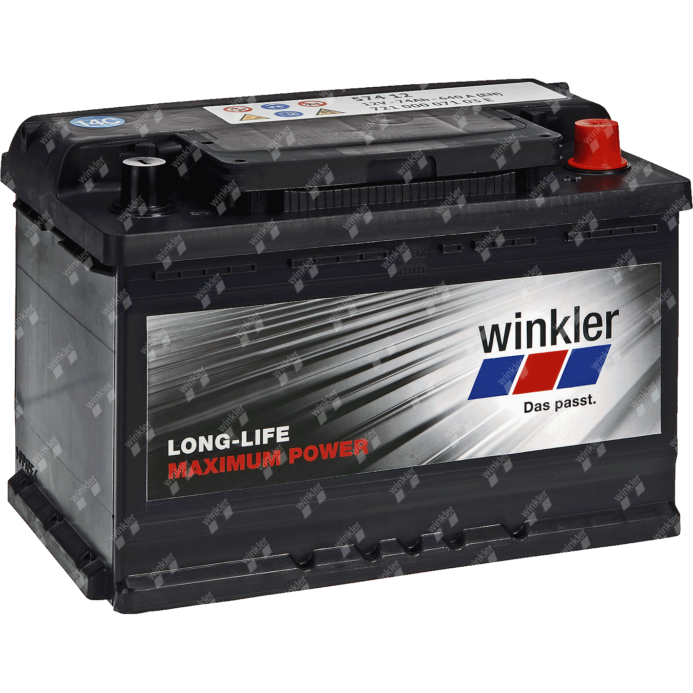 winkler shop - Acid battery, 74Ah, 12V