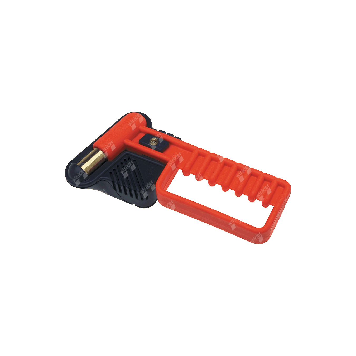 Nothammer mit Handschutz und Gurtschneider, Stahl und Polyamid rot;  5225-U312