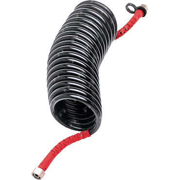 Pneumatická spirálová hadice, červená