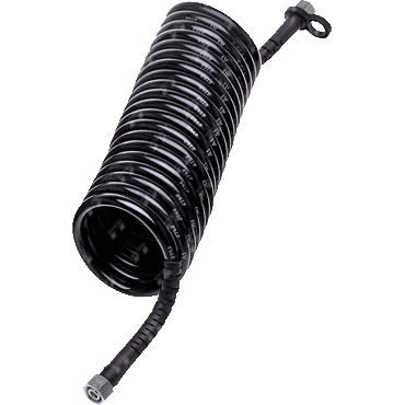Pneumatická spirálová hadice, černá